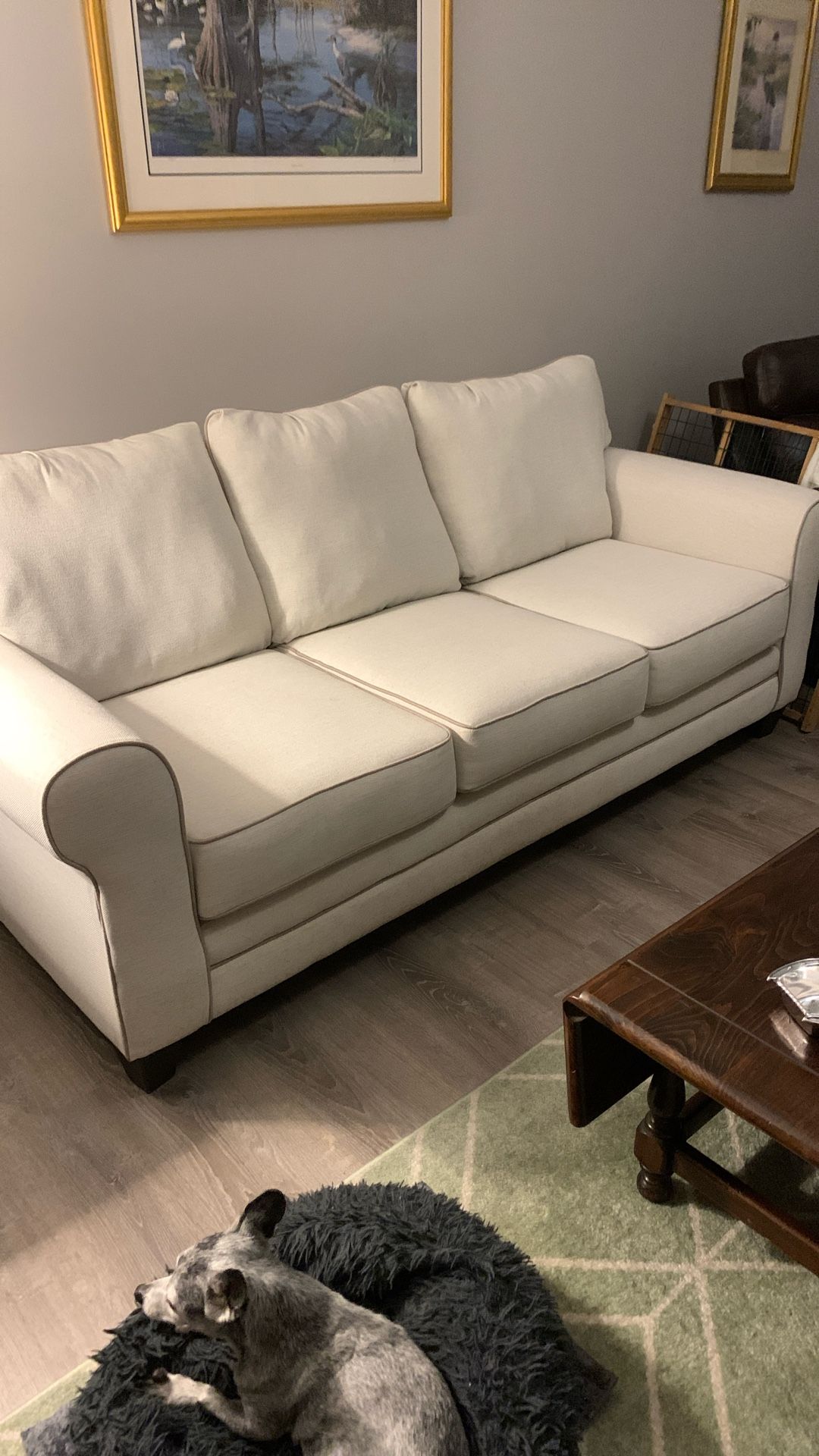 Wheat Colored Sofa