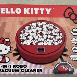 Hello Kitty Red 3-1 Robo Vacuum Cleaner NIB NWT NEW