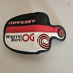  Odyssey White Hot OG Mallet 2-Ball Putter Golf Head Cover Magnet Close