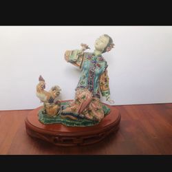 Porcelain Geisha Figurine