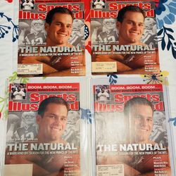 ( 4 ) Tom Brady Sports Illustrated Magazines In Like New Conditions