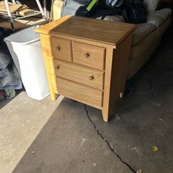 Wood Nightstand 
