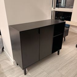 Modern black Storage/bar Cabinet 