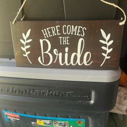 Wedding sign for ringbearer or flower girl to wear