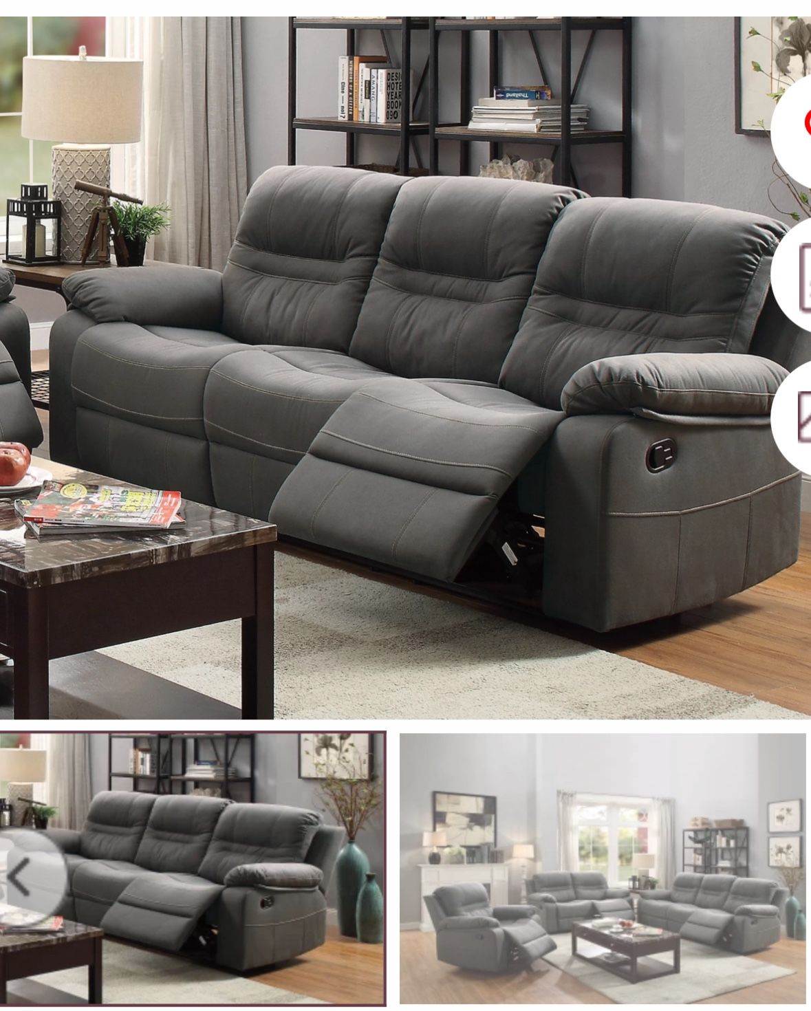 Sofa And Love Set 2Pc