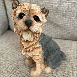 Danbury Mint Yorkshire Terrier "Waiting Patiently” Figurine 9”