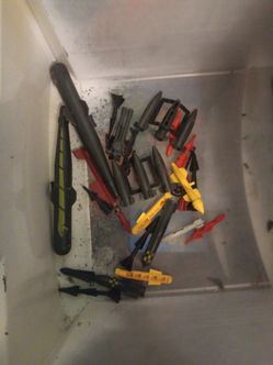 Vintage toy weapons accessories