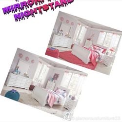 QUEEN BED SET ALL PCS BY ASHLEY $1000 NEW 