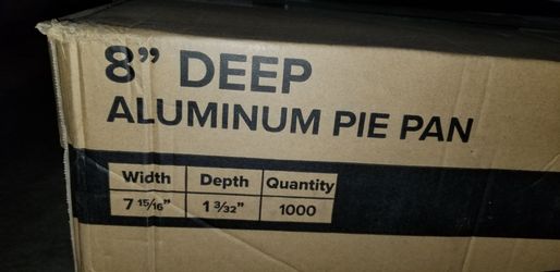 Brand new pie tins