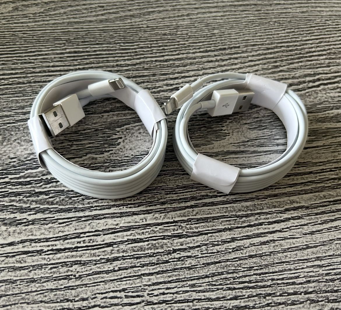 2 charge cords for iPhone/ipad, 3ft., brand new- Low Price. $6 for both