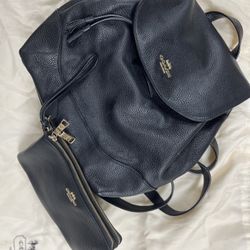 Coach Court Backpack + Wallet 