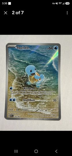 Pokémon TCG Squirtle SV: Scarlet & Violet 151 #170/165 IR Holo
