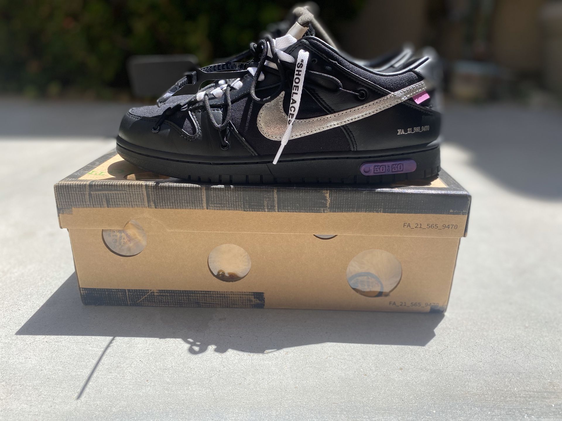Off White Dunk Lot 50 Size 12 (Used)