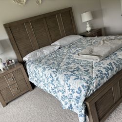 King bedroom set with mattress