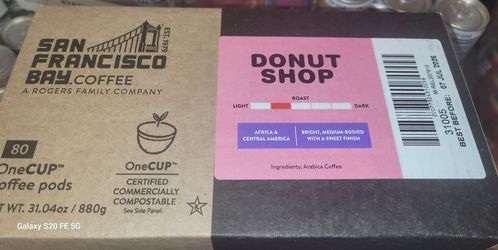 80 cups San Francisco
Bay Coffee Donut Shop