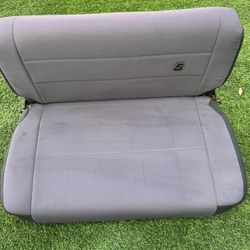 Bestop TrailMax II Fixed Rear Bench Seat in Vinyl for 55-95 Jeep CJ-5, CJ-6, CJ-7, CJ-8 Scrambler & Wrangler YJ