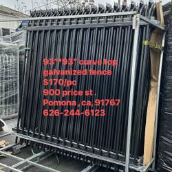 8’*8’ Curve Top Galvanized Fence