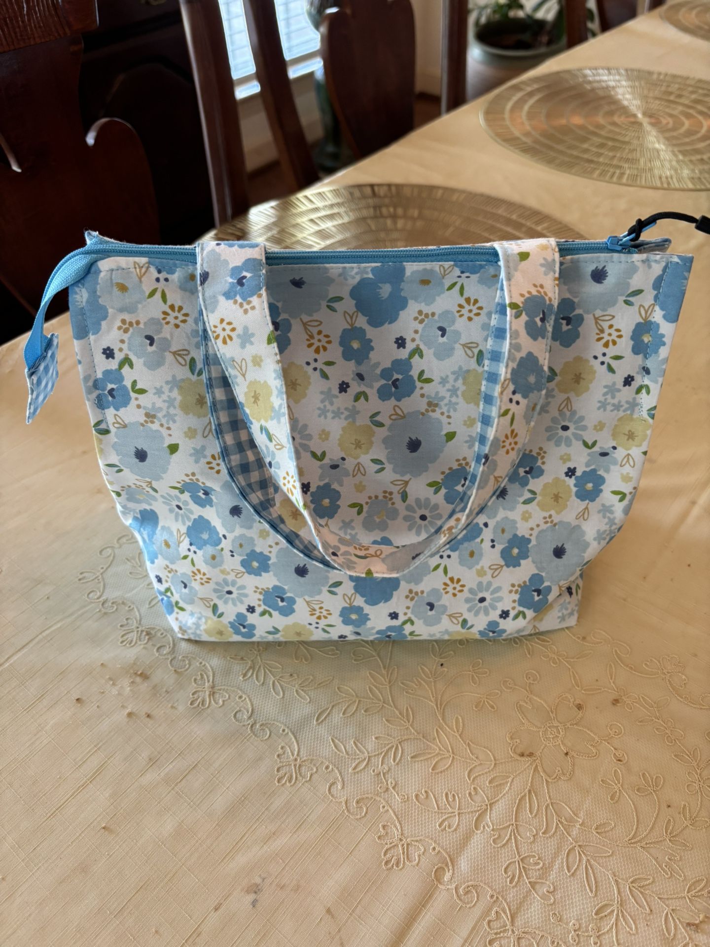 Lunch Bag, Cosmetic Bag - Fully Lined - 10” X 8”