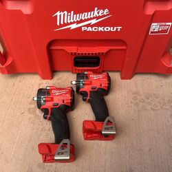 Milwaukee Fuel M18 Impact Wrench 3/8 cat No 2854-20 ) 