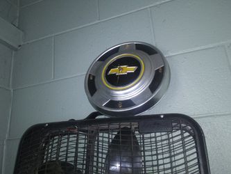 Chevy hub cap clock