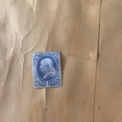 Old Blue Ben Franklin Stamp
