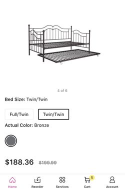 Twin bed frame