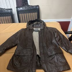 Wilsons The Leather Experts Hooded Insulated Coat/Jacket Mens Size XL