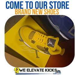 AJ4 AIR JORDAN 4 ALL SIZES YELLOW NEW Shoes
