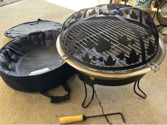 Fire pit and grill