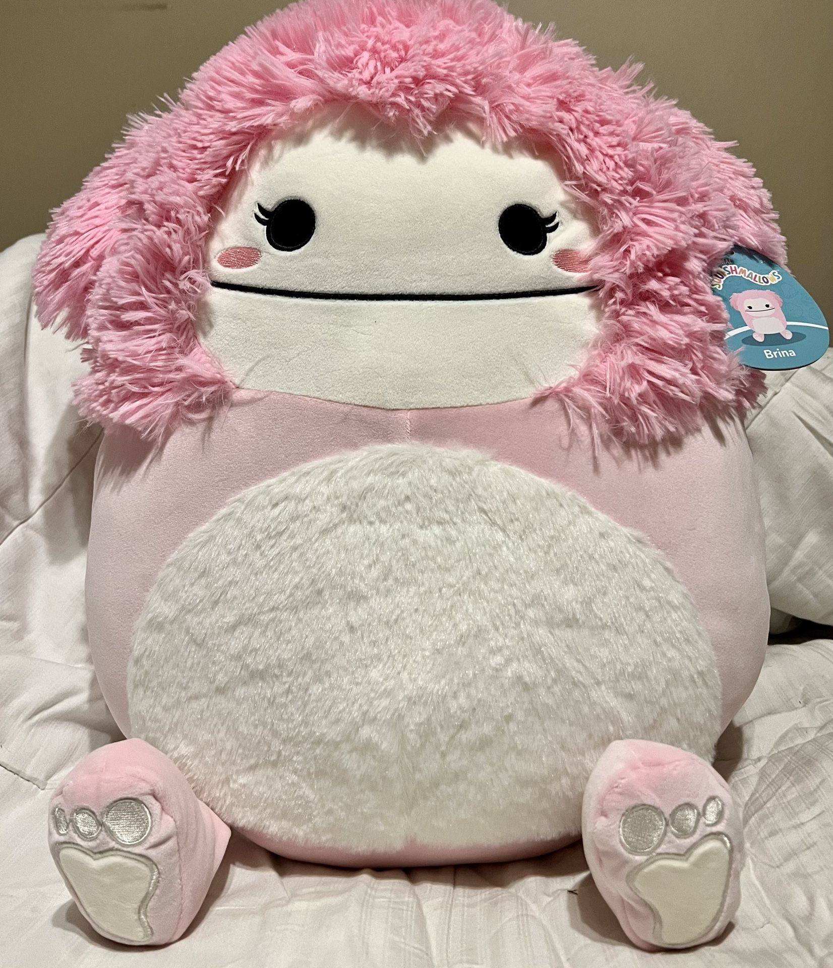 Squishmallows 16” Brina The Pink Big Foot