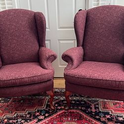 Pair of Wingback Chairs, Excellent Condition