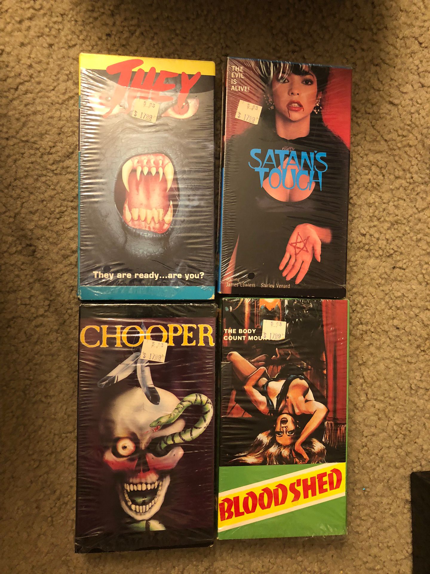 Rare New Horizons Inc. Horror VHS Movies