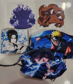 Naruto Wallet, Masks And Stickers