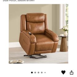 $400 Leather Powerlift Recliner w/ Massage Feature