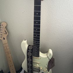 Electric Guitar, Guitar Amp,Cables, And Multi-Effects Processor