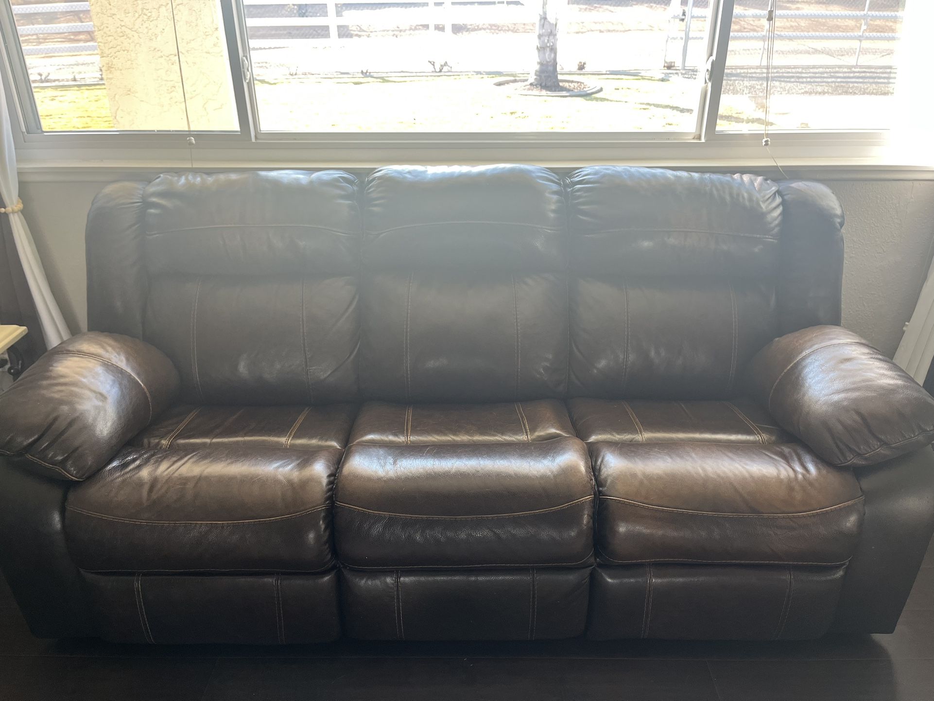 Leather Couch Loveseat And Recliner