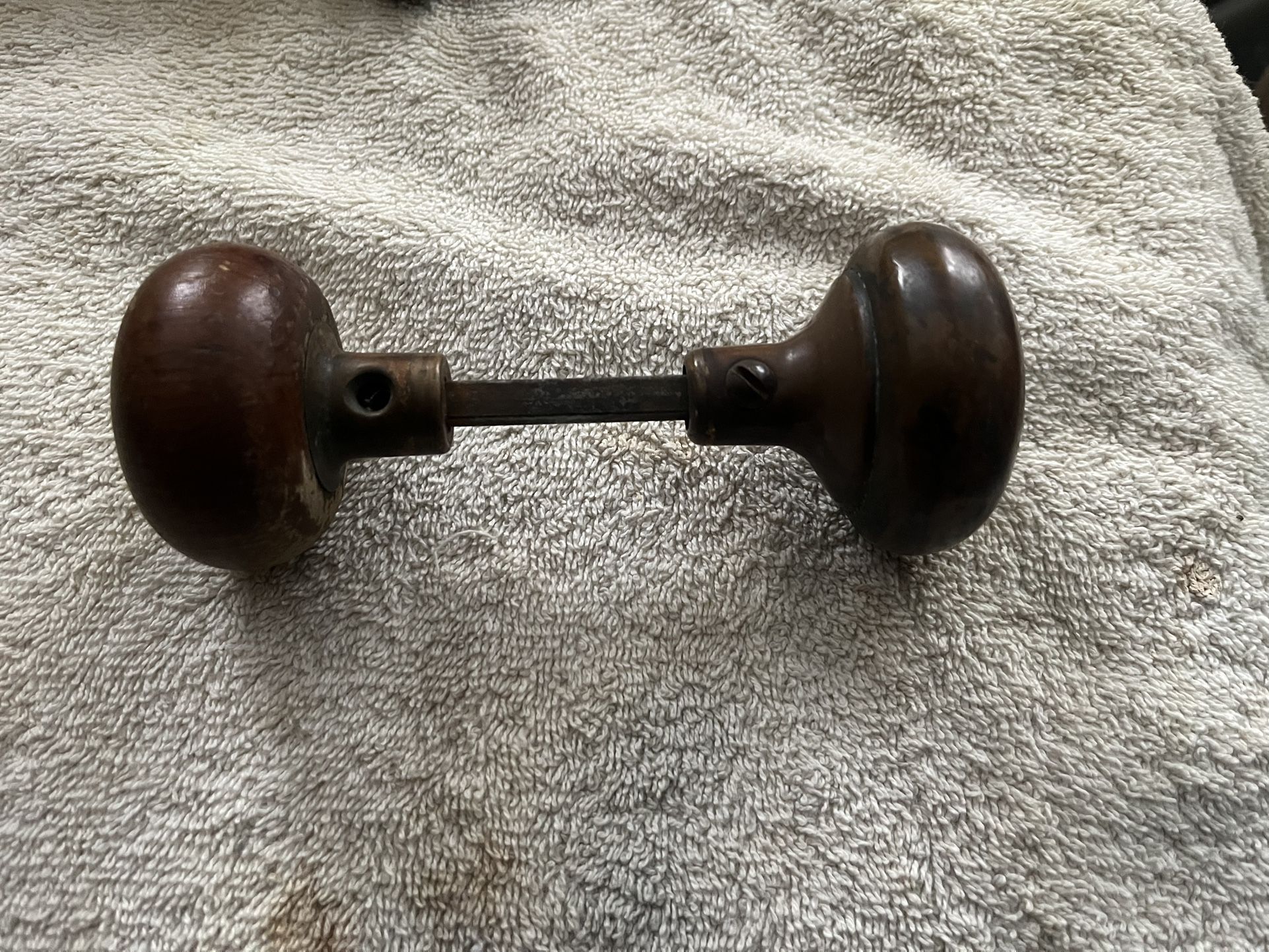Antique Wooden Door Knob