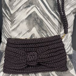 Bow Crochet Hand Wallet 