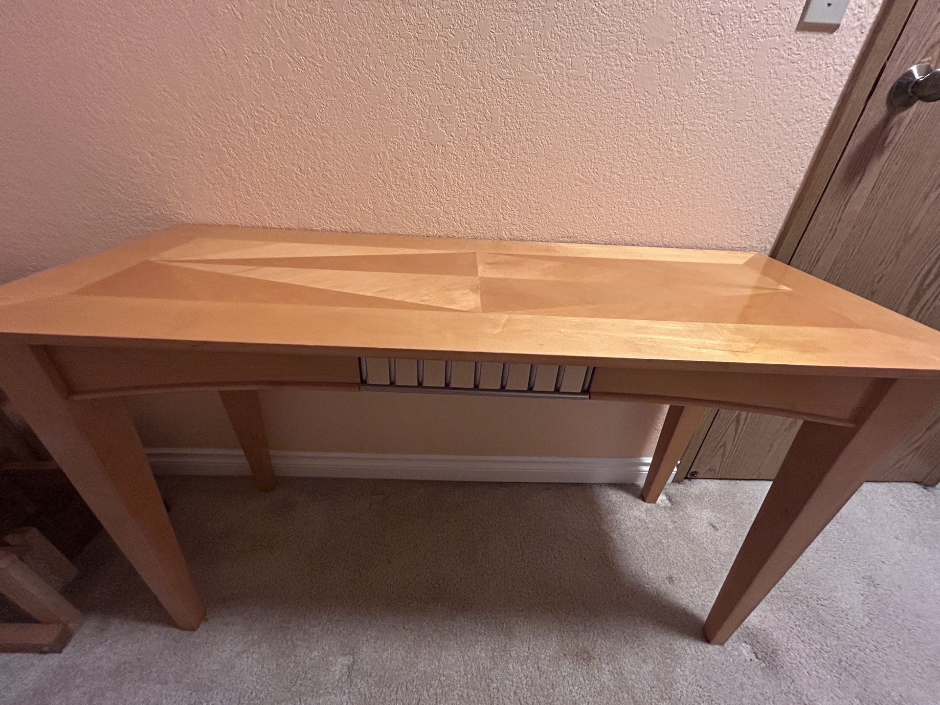 wooden side table