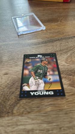 MLB -outfielder Delmon Young #35  rc