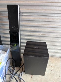 Phillips subwoofer and sound bar