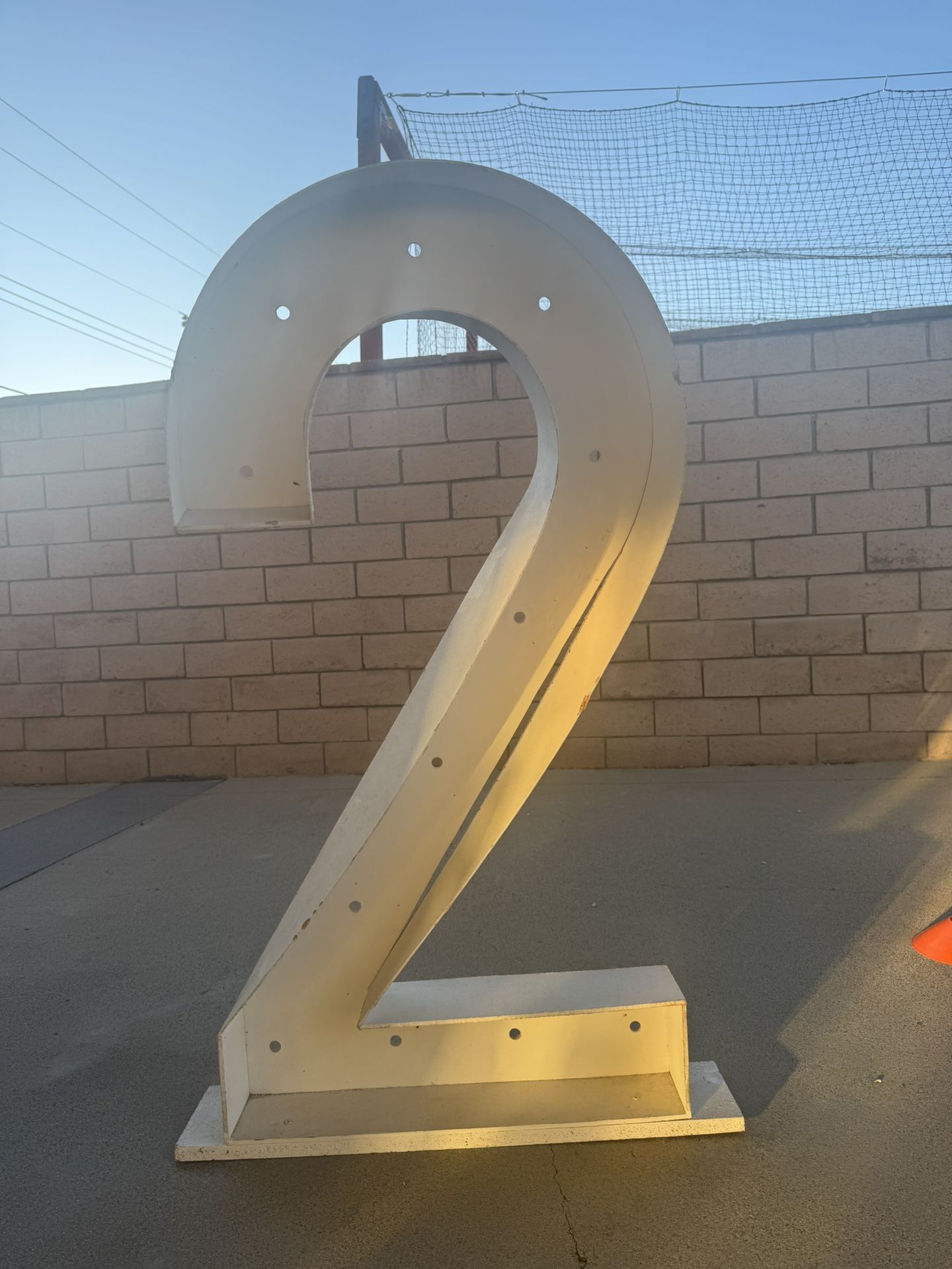 Marquee Wooden Number 2