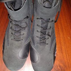 TCX X2 X-Square Motorcycle Boots Shoes Black Suede Strap Size 12