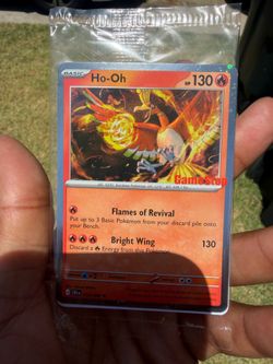 Stamped ho-oh GameStop Pokemon
