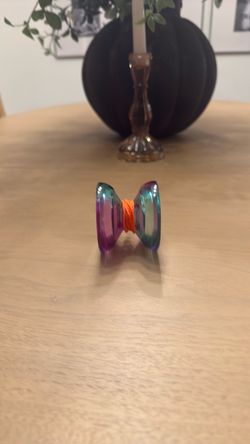 cotton candy colored yo-yo