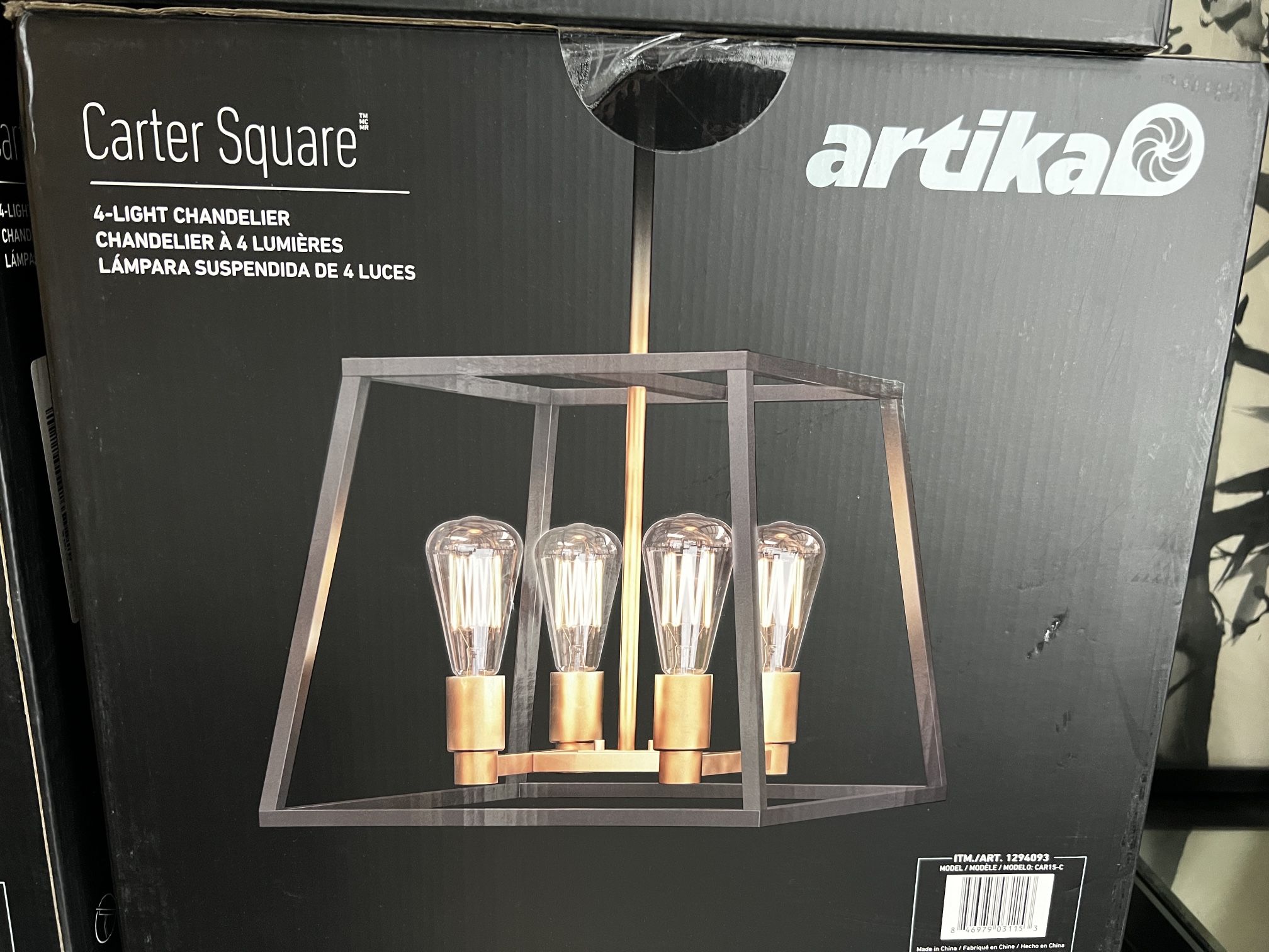 Artika Carter Square Chandelier Ceiling Light