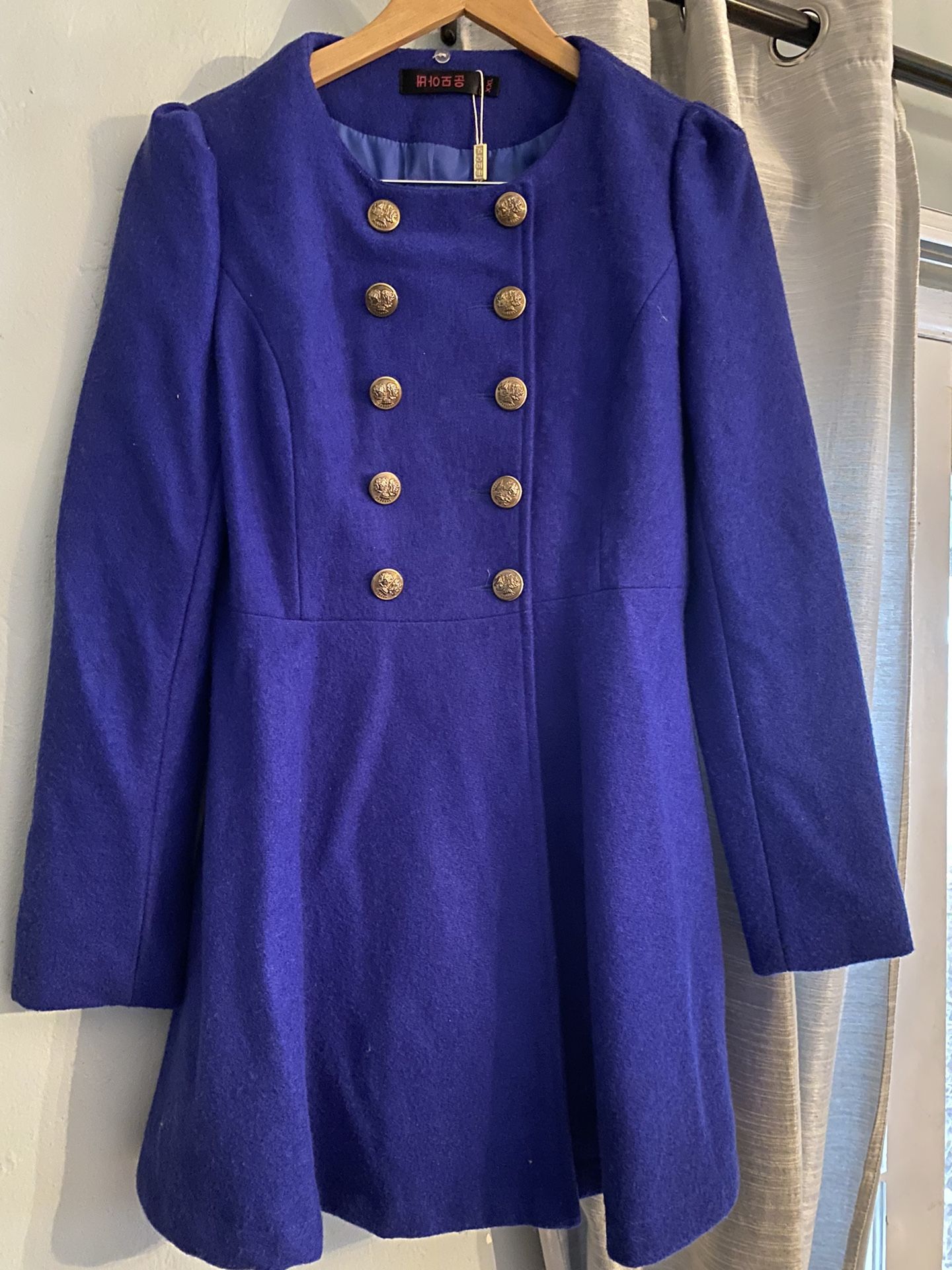 Fit and Flare Princess Coat, Swing Wool Cashmere Jacket, Winter