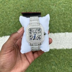 Moissanite Skeleton Watch