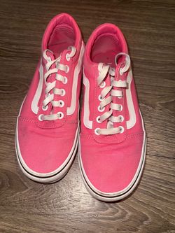 Vans Old Skool Pink Canvas Low-Top Sneakers