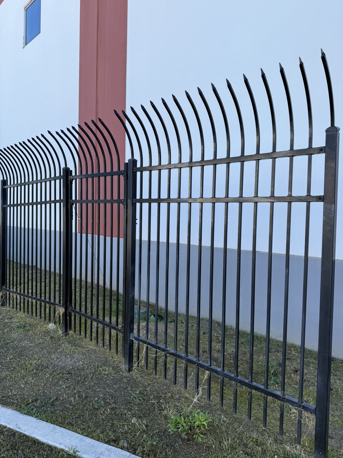 COMMERICIAL/INDUSTRIAL STEEL WROUGHT IRON FENCE